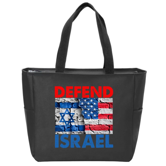 Defend Israel Zip Tote Bag