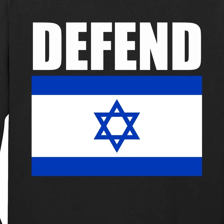 Defend Israel Tall Long Sleeve T-Shirt