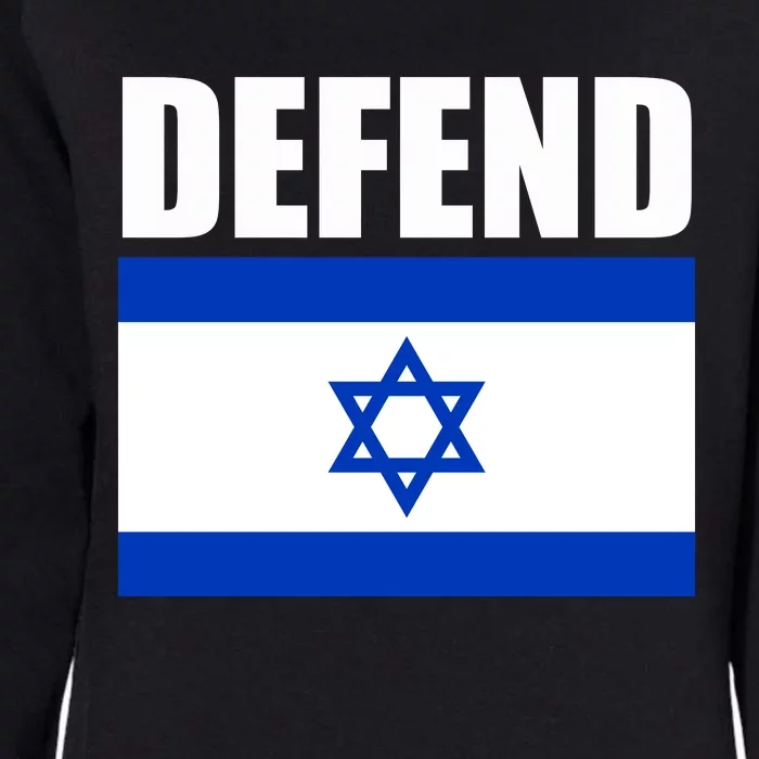 Defend Israel Womens California Wash Sweatshirt