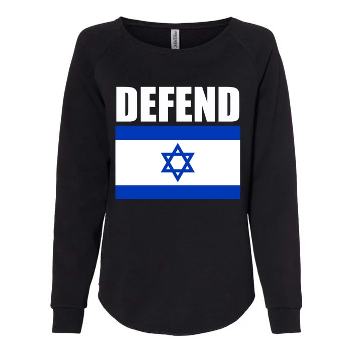 Defend Israel Womens California Wash Sweatshirt