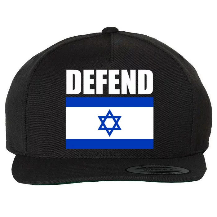 Defend Israel Wool Snapback Cap