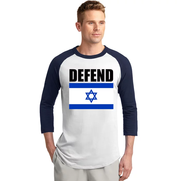 Defend Israel Baseball Sleeve Shirt