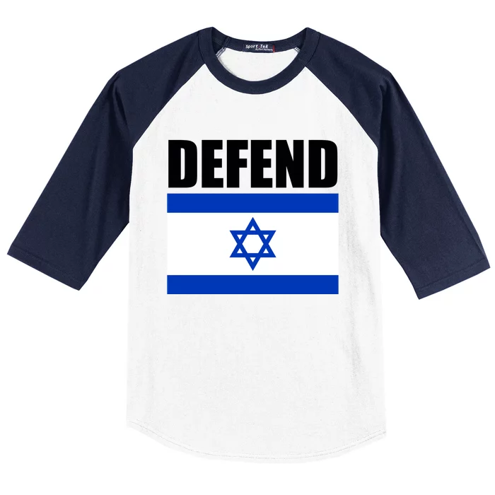 Defend Israel Baseball Sleeve Shirt