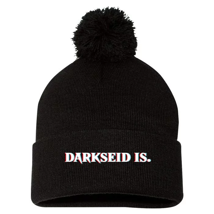 Darkseid Is Pom Pom 12in Knit Beanie