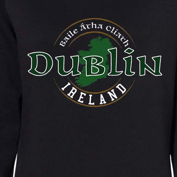 Dublin Ireland Womens California Wash Sweatshirt