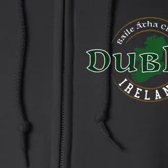 Dublin Ireland Full Zip Hoodie