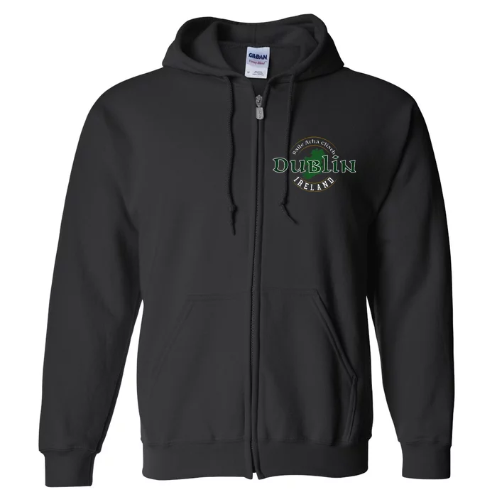 Dublin Ireland Full Zip Hoodie