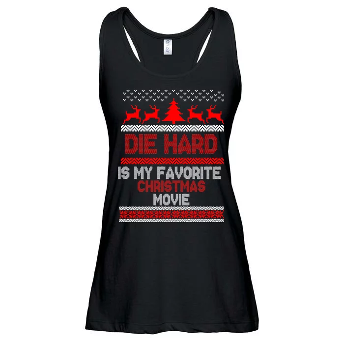 Die Hard Is My Favorite Movie Ugly Christmas Ladies Essential Flowy Tank