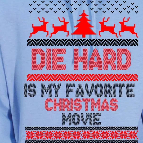 Die Hard Is My Favorite Movie Ugly Christmas Unisex Surf Hoodie