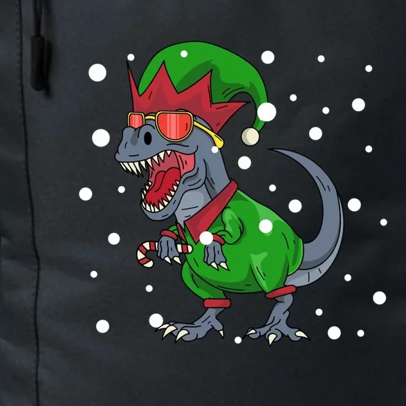 Dinosaur In Elf Costume Christmas Gnome Trex Gift Daily Commute Backpack