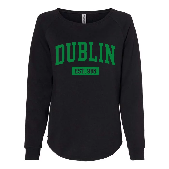 Dublin Ireland Est. 988 Irish Vintage Womens California Wash Sweatshirt