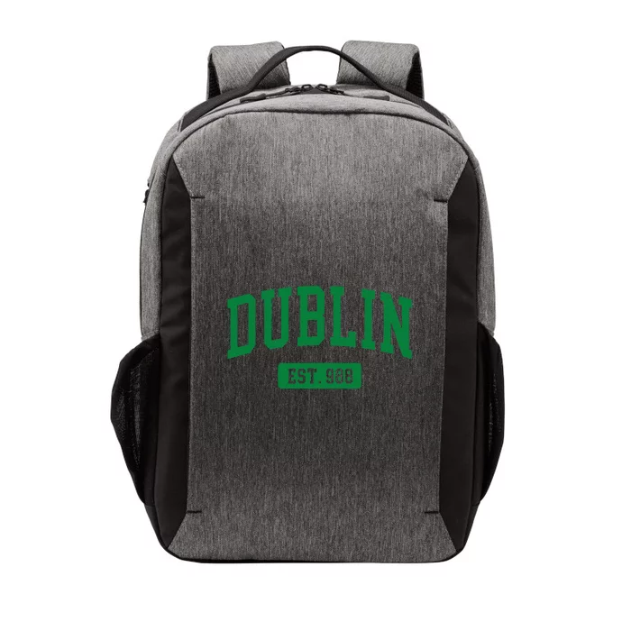 Dublin Ireland Est. 988 Irish Vintage Vector Backpack