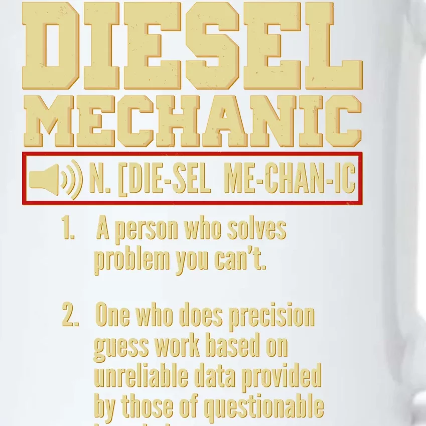 Diesel Mechanic Black Color Changing Mug