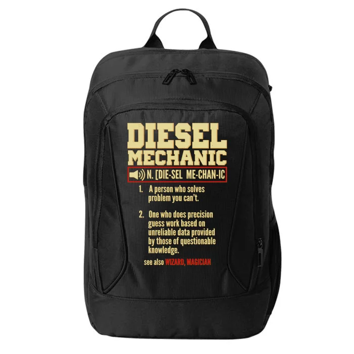 Diesel Mechanic City Backpack