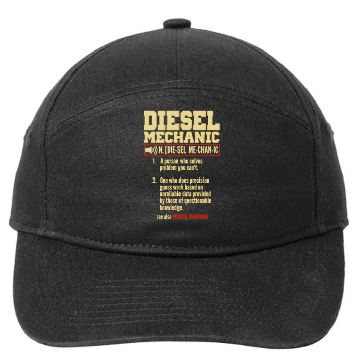 Diesel Mechanic 7-Panel Snapback Hat