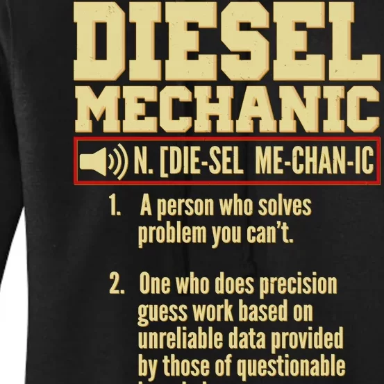 Diesel Mechanic Women's Pullover Hoodie