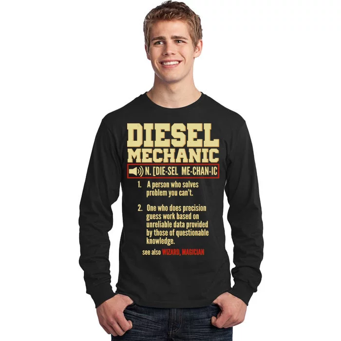 Diesel Mechanic Tall Long Sleeve T-Shirt