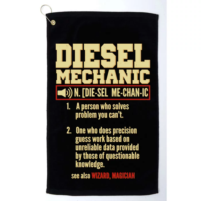 Diesel Mechanic Platinum Collection Golf Towel