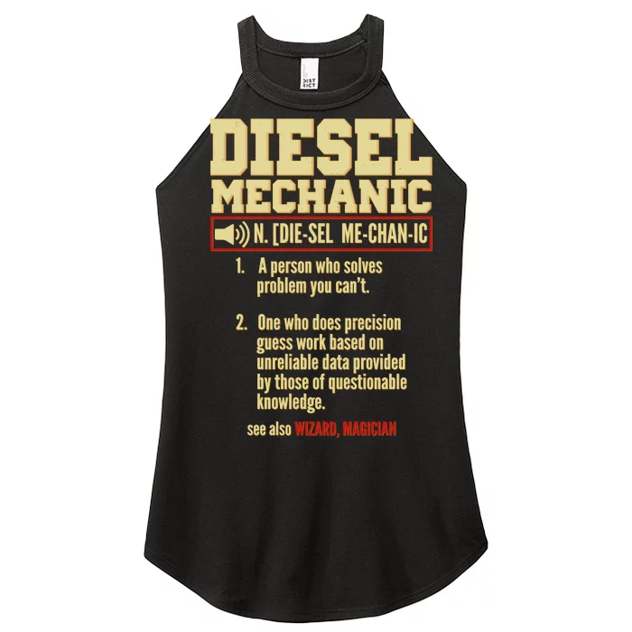 Diesel Mechanic Women’s Perfect Tri Rocker Tank