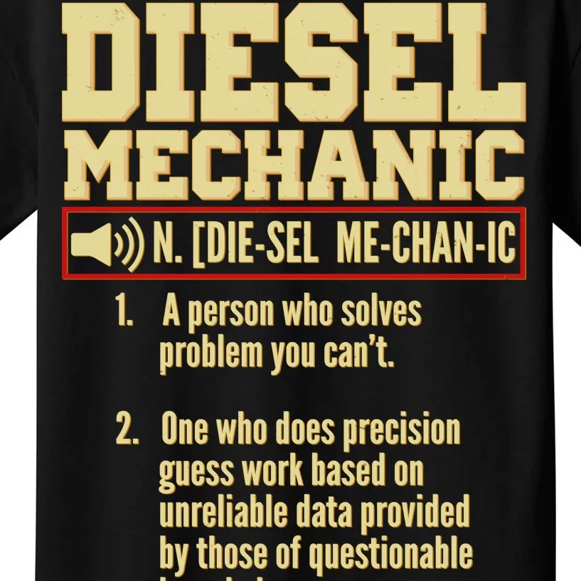 Diesel Mechanic Kids T-Shirt