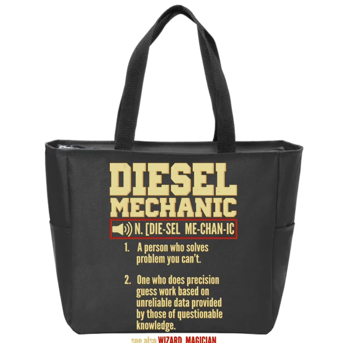 Diesel Mechanic Zip Tote Bag