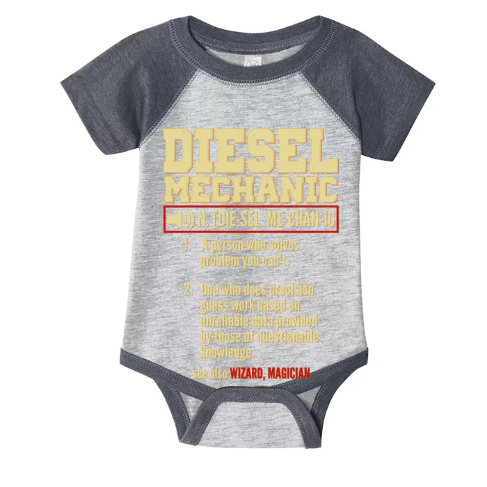 Diesel Mechanic Infant Baby Jersey Bodysuit