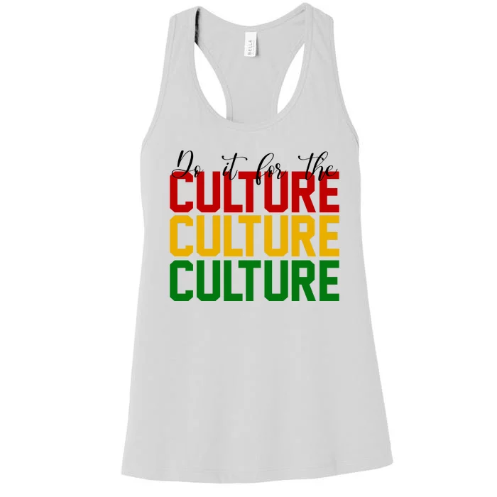 Do It For The Culture African American Pride Women's Racerback Tank