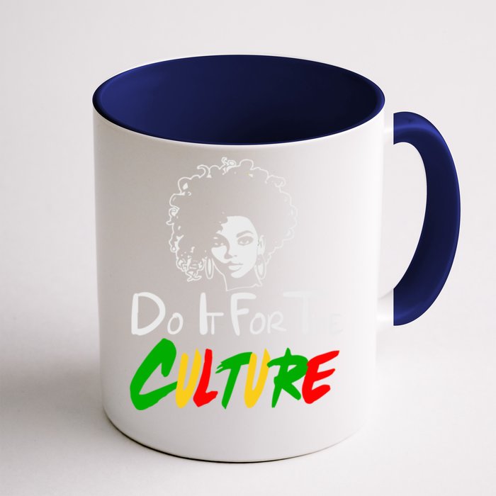 Do It For The Culture Junenth Afro Queen Black History Gift Front & Back Coffee Mug