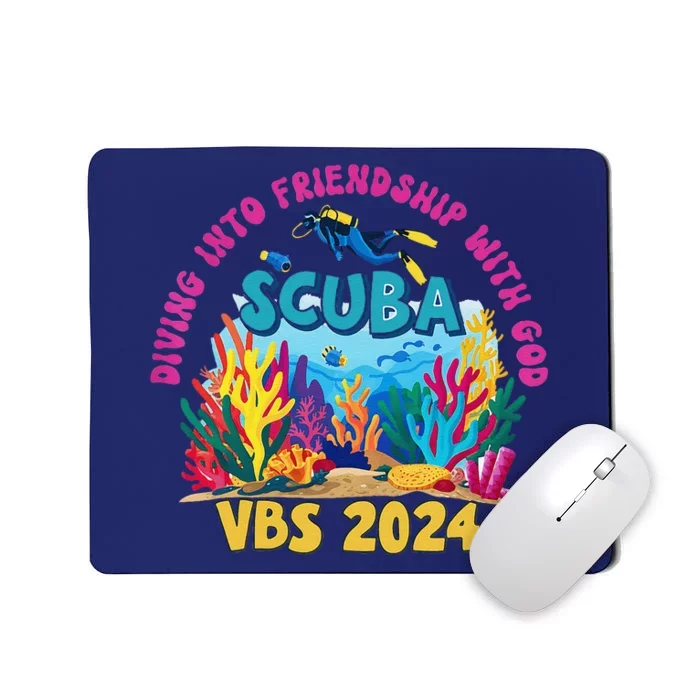 Diving Into Friendship With God Beach Scuba Vbs 2024 Mousepad