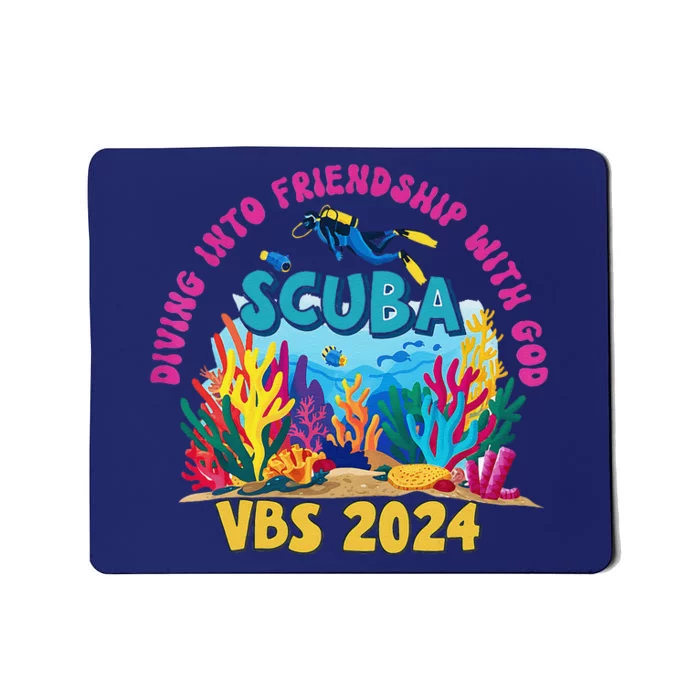 Diving Into Friendship With God Beach Scuba Vbs 2024 Mousepad