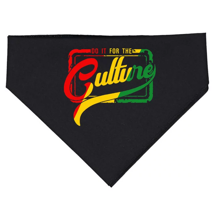 Do It For The Culture Black History Junteenth Freeish 1865 USA-Made Doggie Bandana