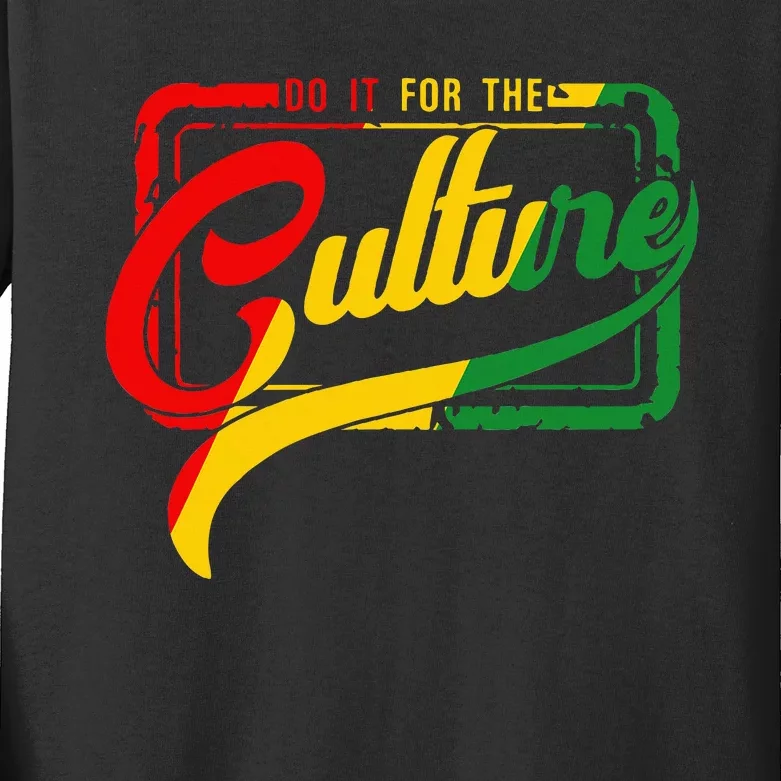 Do It For The Culture Black History Junteenth Freeish 1865 Kids Long Sleeve Shirt