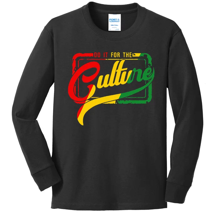 Do It For The Culture Black History Junteenth Freeish 1865 Kids Long Sleeve Shirt