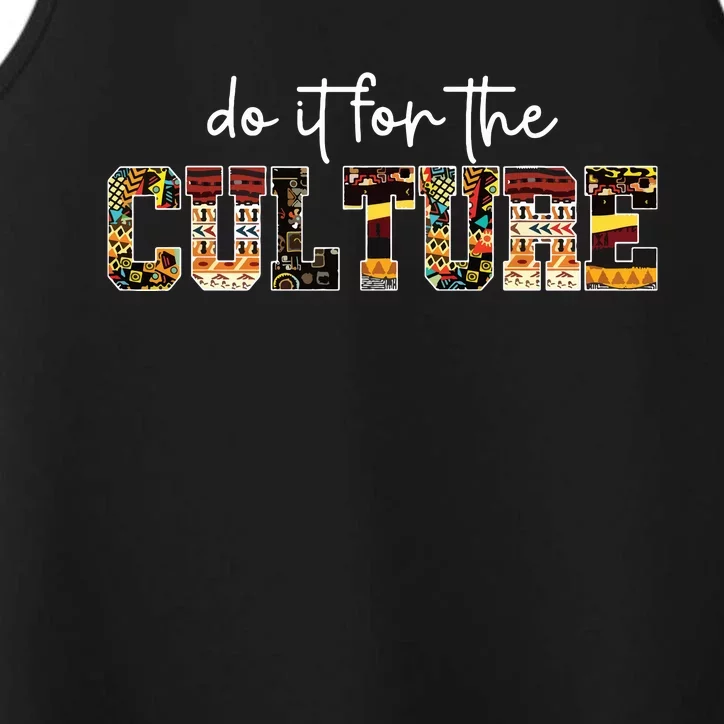 Do It For Black Culture Black History Month African Pride Performance Tank