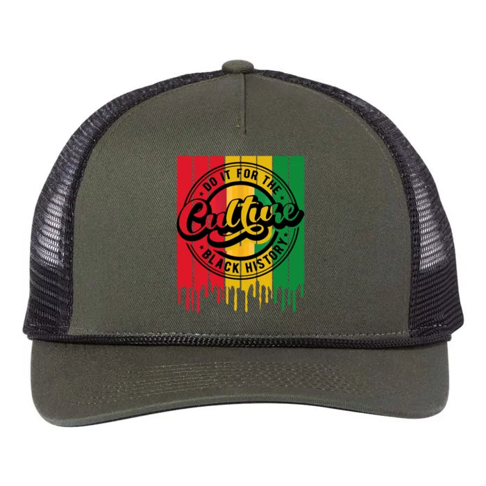 Do It For The Culture Black History1 Gift Retro Rope Trucker Hat Cap