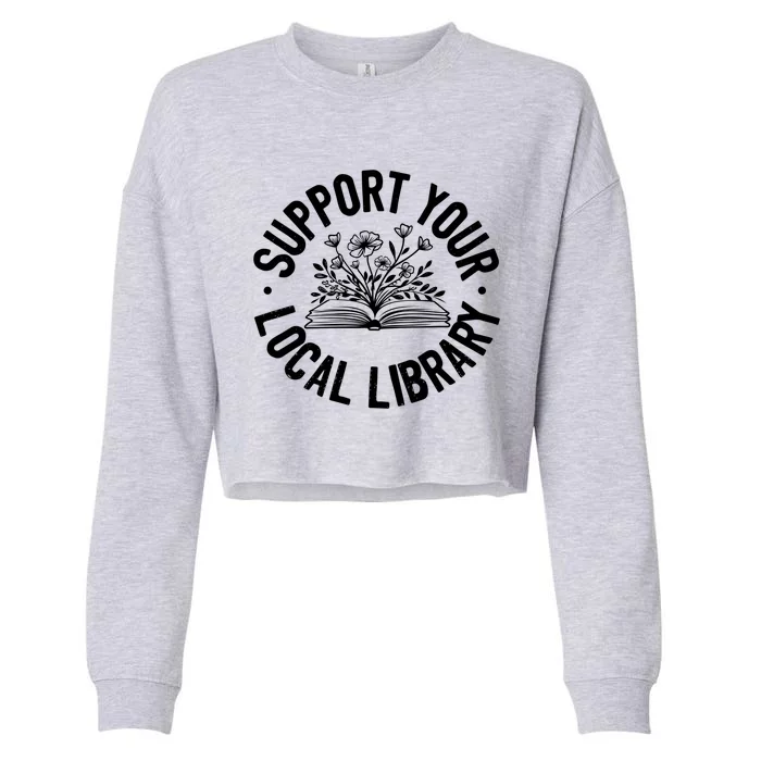 Design Ideas For Book Lovers Reading And Book Worm Cropped Pullover Crew