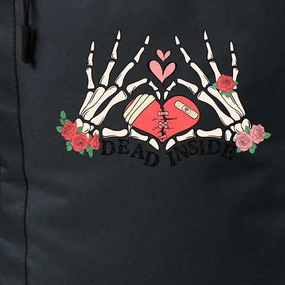 Dead Inside Funny Valentine Gift For Valentine Day Daily Commute Backpack