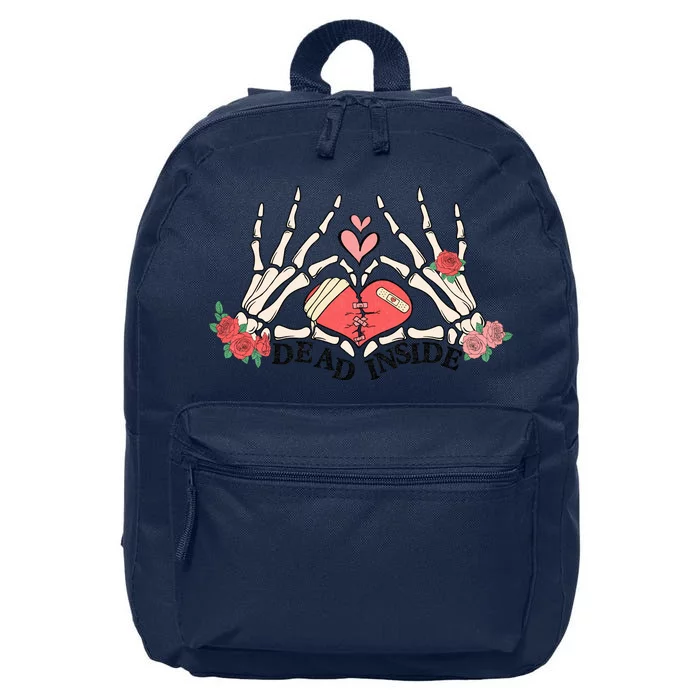 Dead Inside Funny Valentine Gift For Valentine Day 16 in Basic Backpack