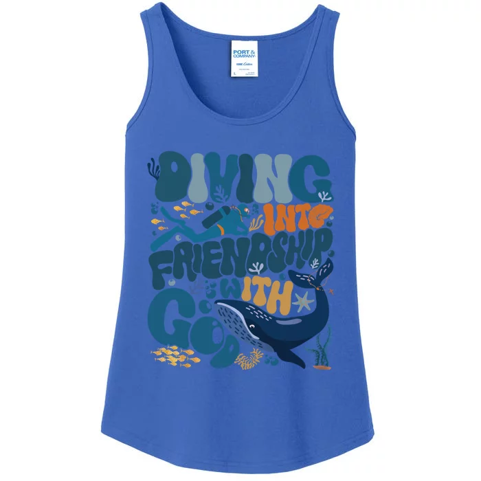 Diving Into Friendship With God Scuba Vbs 2024 Christian Gift Ladies Essential Tank