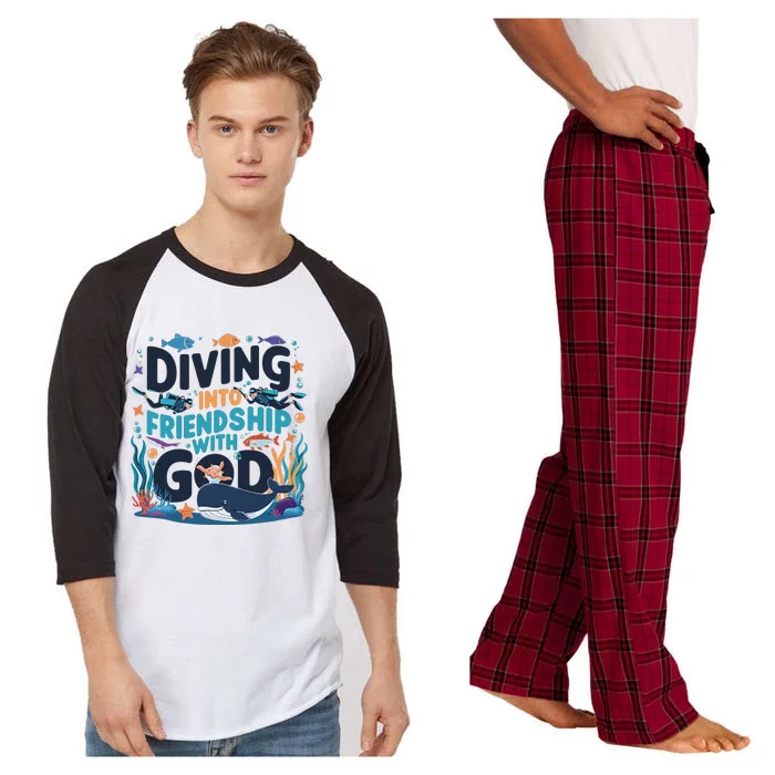 Diving Into Friendship With God Scuba Vbs 2024 Christian Raglan Sleeve Pajama Set