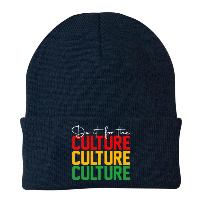 Do It For The Culture African Roots Afro Black History Month Gift Knit Cap Winter Beanie