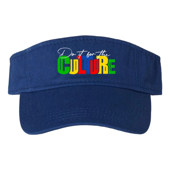 Do It For The Culture Black History Month African Roots Afro Gift Valucap Bio-Washed Visor