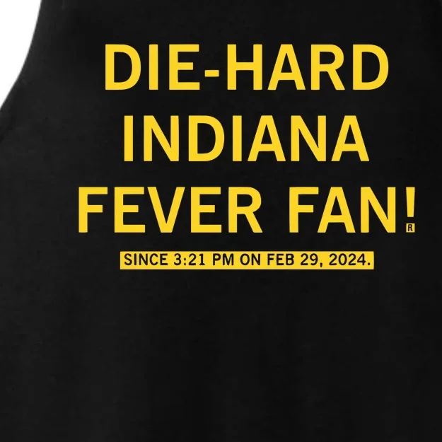 Diehard Indiana Fever Fan Ladies Tri-Blend Wicking Tank