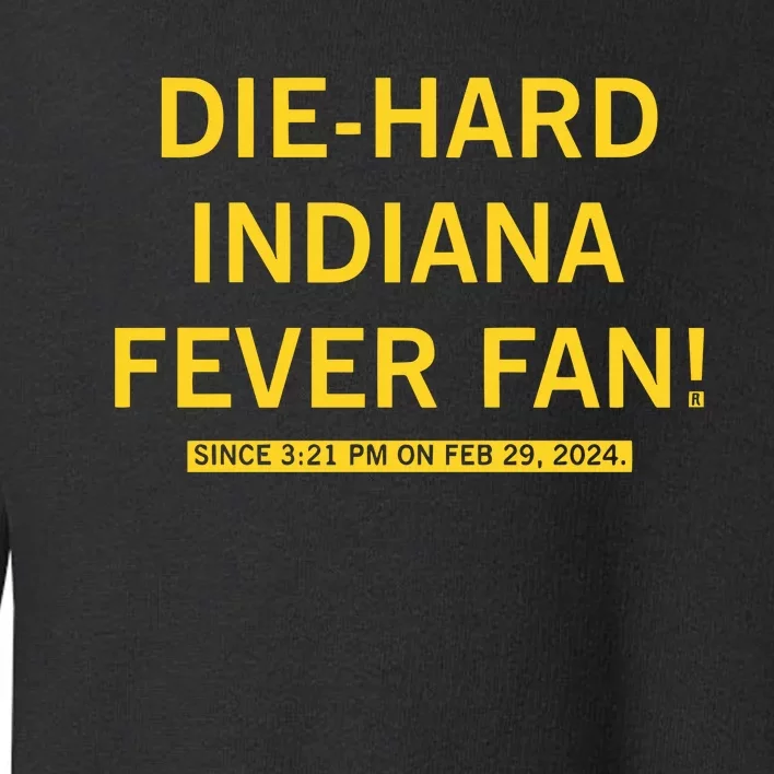 Diehard Indiana Fever Fan Toddler Sweatshirt