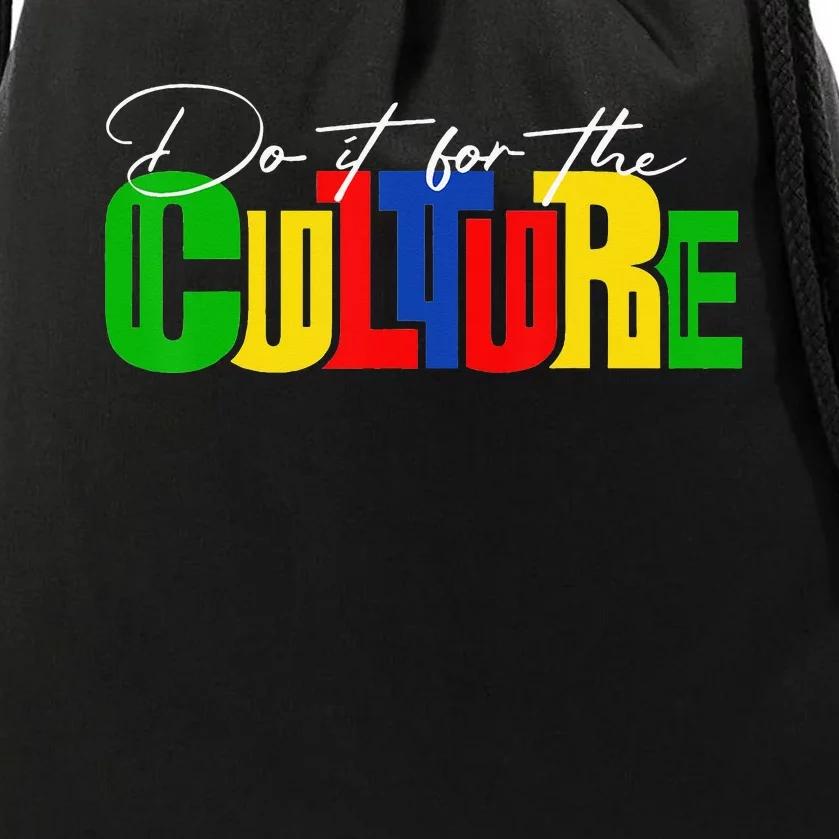 Do it for the Culture Black History Month Drawstring Bag