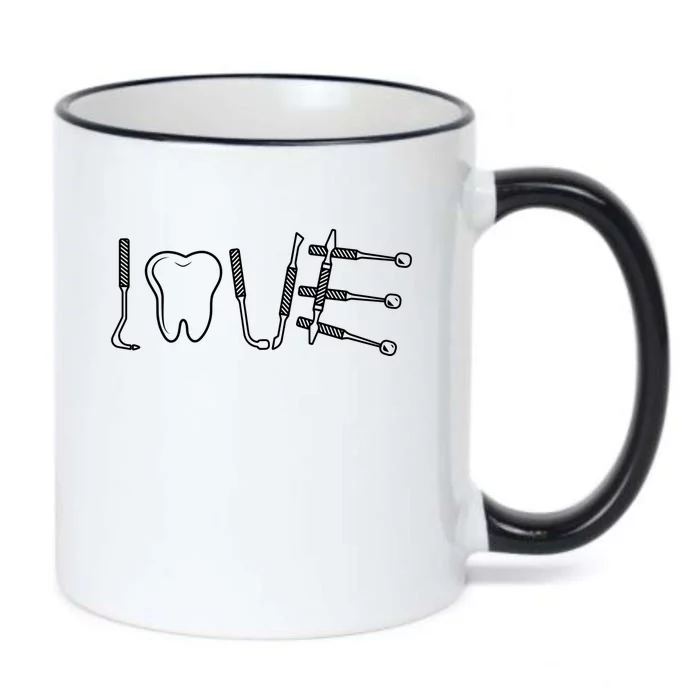 Dentist Instruts Gift Tooth Dental Assistant Dentist Love Gift Black Color Changing Mug