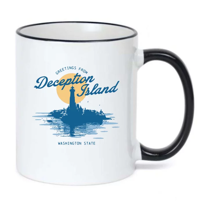 Deception Island Gamer Girl Graphic Black Color Changing Mug