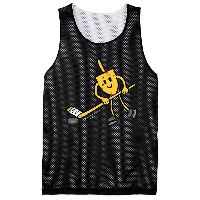 Dreidel Ice Hockey Hanukkah Chanukah Jewish Mesh Reversible Basketball Jersey Tank