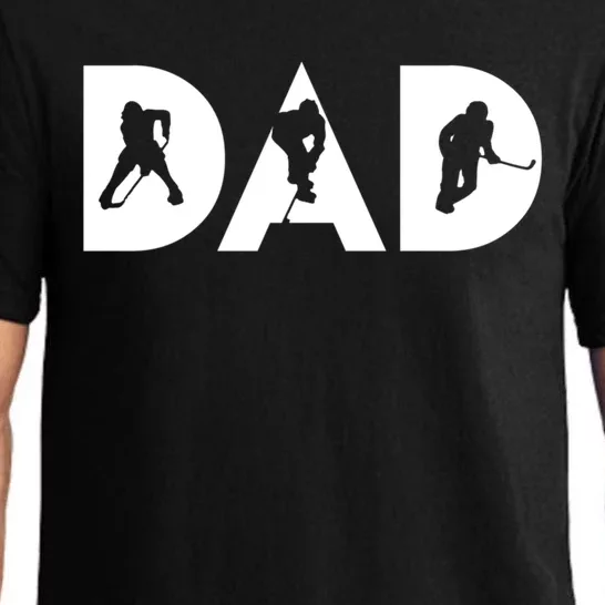 Dad Ice Hockey Player Cool Skater Athlete Sport Lover Gift Pajama Set