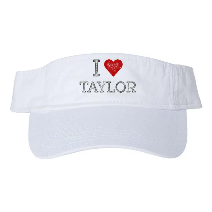 Distressed I Heart Michigan I Love Taylor Valucap Bio-Washed Visor